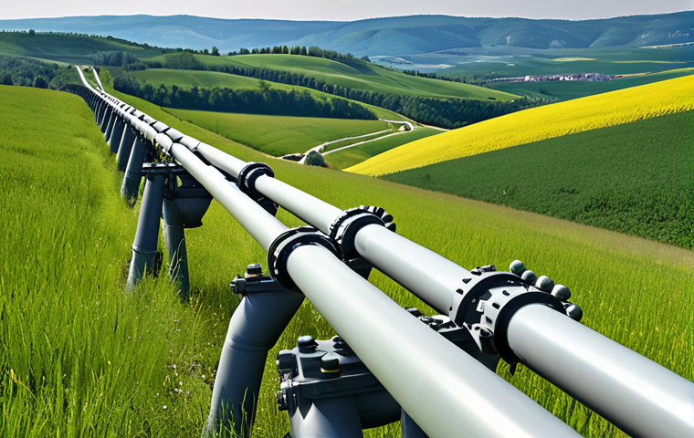 **

"Modern gas pipeline stretching across a green, rolling landscape between Slovakia and Ukraine. In the background, a stylized image representing energy security and cooperation. Focus on clean, efficient energy transit. Realistic, detailed."

**