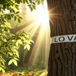 **"Two branches growing from a single tree trunk, one labeled 'Slovak,' the other 'Czech.' Sunlight filtering through leaves, creating a sense of shared origin."**
