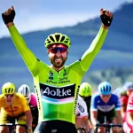 Home 7 슬로바키아 유명인 - **Peter Sagan: Cycling Champion's Triumph**
A dynamic, high-action shot of professional cyclist ...