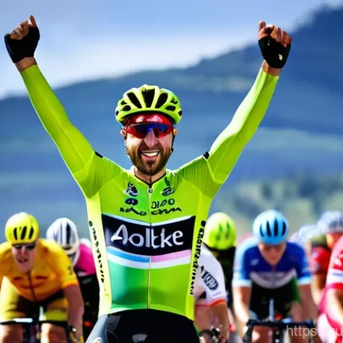 Home 19 슬로바키아 유명인 - **Peter Sagan: Cycling Champion's Triumph**
A dynamic, high-action shot of professional cyclist ...