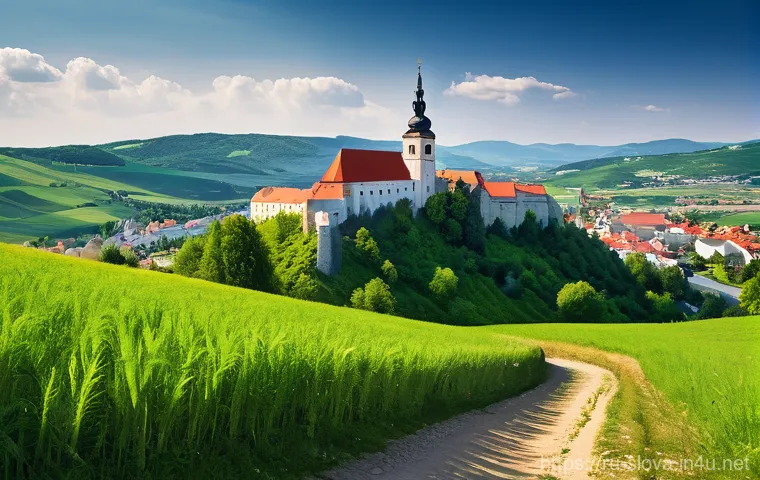 슬로바키아 스피슈 성 역사와 유래 - **Prompt 2: Ethereal Interior of Spiš Castle with a Pensive Figure**
    An atmospheric and artful i...